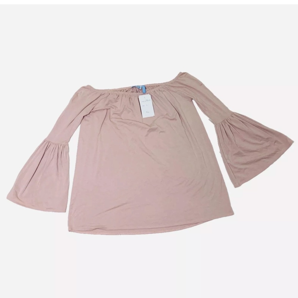 Survival UK Pink Lycra Bell Sleeve Boho Blouse